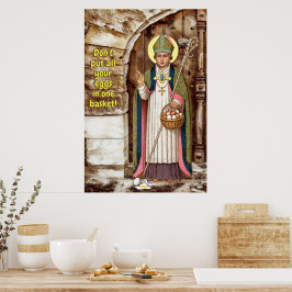 St. Swithin en de Gebroken Eieren Les Poster
