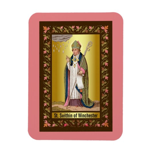 St. Swithin van Winchester Magneet (Verticaal)