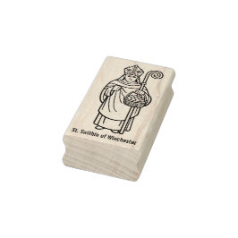 St. Swithin van Winchester Rubberstempel