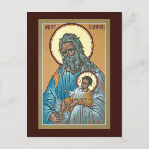 St. Symeon the God Receiver Prayer Card Briefkaart