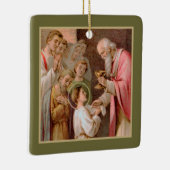 St. Tarcisius Ontvangt de Eucharist (BL 02) x2 Keramisch Ornament (Rechts)