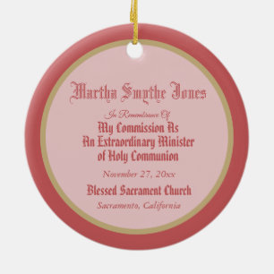 St. Tarcisius ontvangt de Eucharistie (BL 02) Keramisch Ornament