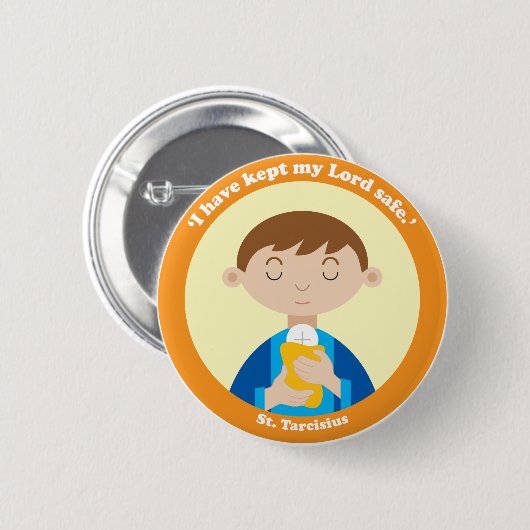 St. Tarcisius Ronde Button 5,7 Cm (Voorkant /achterkant)