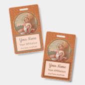 St. Tarcisius van Rome Rondel (BF 004) Badge (Voor- en achterkant)