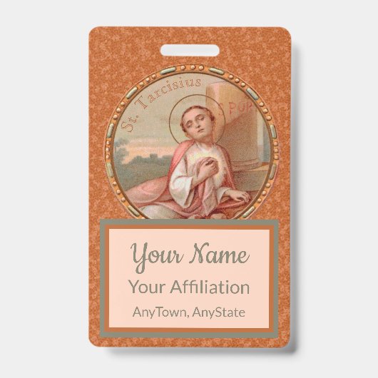 St. Tarcisius van Rome Roundel (BF 004) Badge (Voorkant)