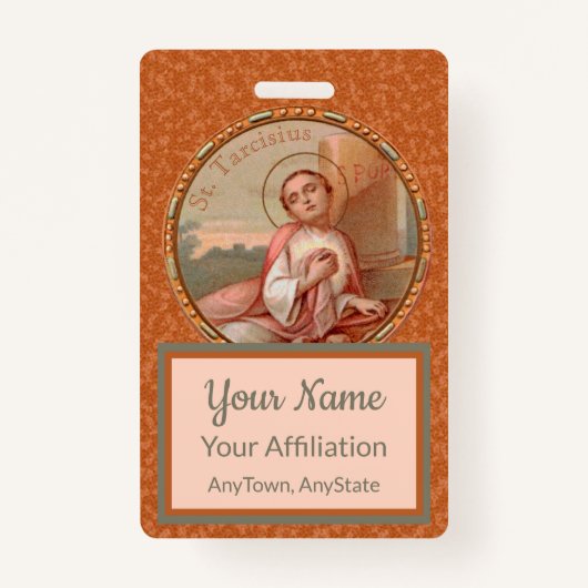 St. Tarcisius van Rome Roundel (BF 004) Badge (Voorkant)