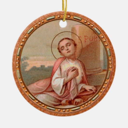 St. Tarcisius van Rome Roundel (BF 004) Keramisch Ornament (Voorkant)
