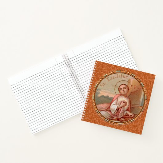 St. Tarcisius van Rome Roundel (BF 004) Notitieboek (Binnen)