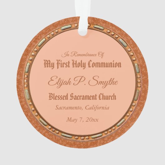 St. Tarcisius van Rome Roundel (BF 004) Ornament (achterkant)