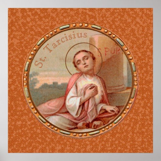 St. Tarcisius van Rome Roundel (BF 004) Poster (Voorkant)