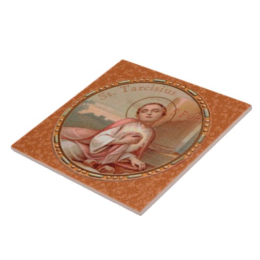 St. Tarcisius van Rome Roundel (BF 004) Tegeltje (Zijkant)