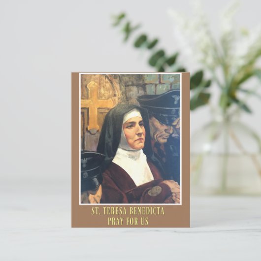 ST. TERESA BENEDICTA VAN DE KROSS-EDITH STEIN BRIEFKAART (Staand voorkant)