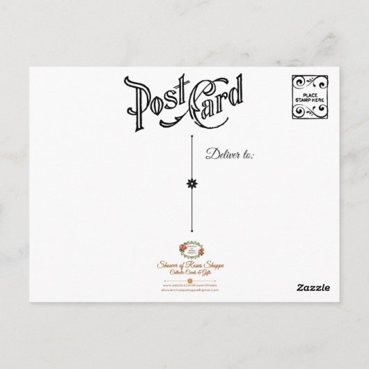 ST. TERESA BENEDICTA VAN DE KROSS-EDITH STEIN BRIEFKAART (Achterkant)