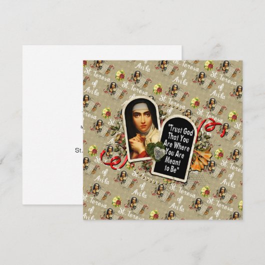 St Teresa de Avila katholiek Saint Therese (Voorkant / Achterkant)