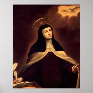St Teresa de Avila katholiek Saint Therese Arco Poster