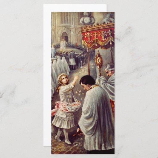 St. Teresa gooit bloemen naar het geborene heiligd (Voorkant / Achterkant)