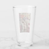 St. Teresa gooit bloemen naar het geborene heiligd Glas (Achterkant)
