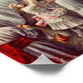 St. Teresa gooit bloemen naar het geborene heiligd Poster (Hoek)