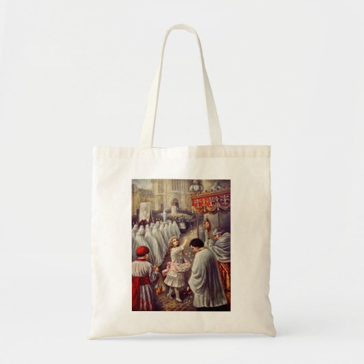 St. Teresa gooit bloemen naar het geborene heiligd Tote Bag (Voorkant)