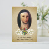 St. Teresa Margaret Redi van het heilige hart Kaart (Staand voorkant)