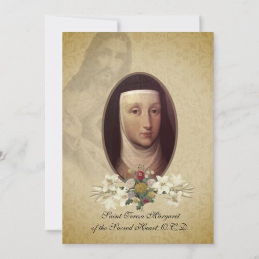 St. Teresa Margaret Redi van het heilige hart Kaart (Voorkant)