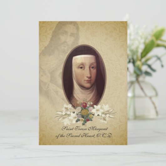 St. Teresa Margaret Redi van het heilige hart Kaart (Staand voorkant)