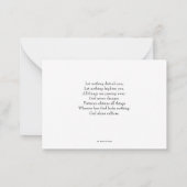 St. Teresa of Avila card Notitiekaartje (Achterkant)