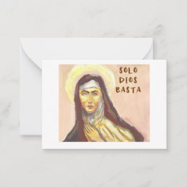 St. Teresa of Avila card Notitiekaartje