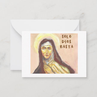 St. Teresa of Avila card Notitiekaartje