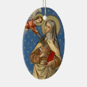 St. Teresa of Avila (SAU 28) Oval Keramisch Ornament (Rechts)
