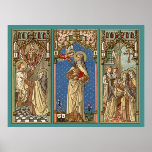 St. Teresa of Avila (SAU 28) Tripartite Poster (Voorkant)