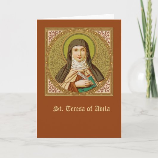 St Teresa of Avila (SNV27) Blank Greeting Kaart (Voorkant)