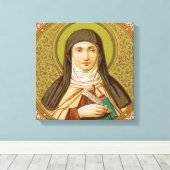 St. Teresa of Avila (SNV 27) Canvas Afdruk (Insitu (Houten vloer))