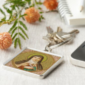 St. Teresa of Avila (SNV 27) Premium Square Sleutelhanger (Zijkant)