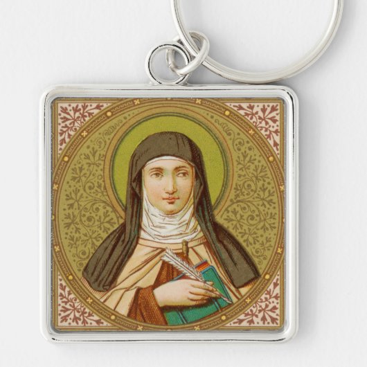 St. Teresa of Avila (SNV 27) Premium Square Sleutelhanger (Voorkant)