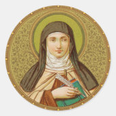 St. Teresa of Avila (SNV 27) Ronde Sticker (Voorkant)