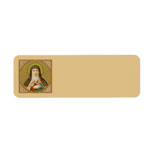 St. Teresa of Avila (SNV 27) (Square Afbeelding) Etiket