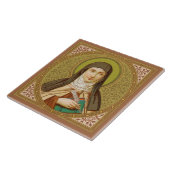 St. Teresa of Avila (SNV 27) (Square Afbeelding) Tegeltje (Zijkant)