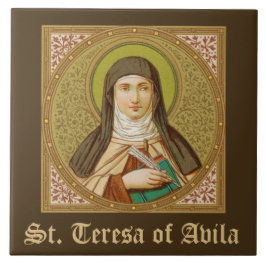 St. Teresa of Avila (SNV 27) (Square Afbeelding) Tegeltje