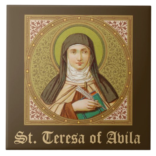 St. Teresa of Avila (SNV 27) (Square Afbeelding) Tegeltje (Voorkant)
