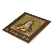St. Teresa of Avila (SNV 27) (Square Afbeelding) Tegeltje (Zijkant)
