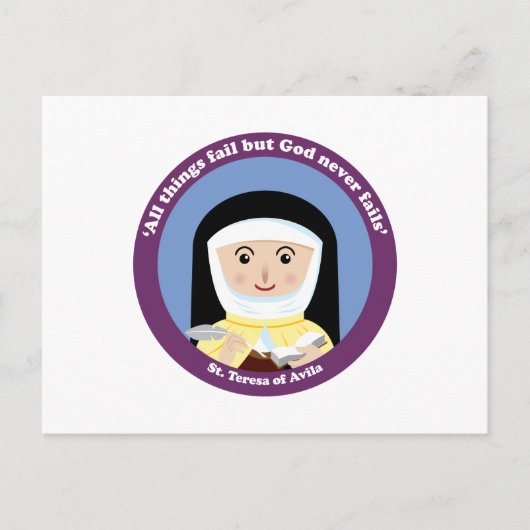 St. Teresa van Avila Briefkaart (Voorkant)