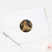 St. Teresa van Avila Carmelite Nun Arrow Ronde Sticker (Envelop)