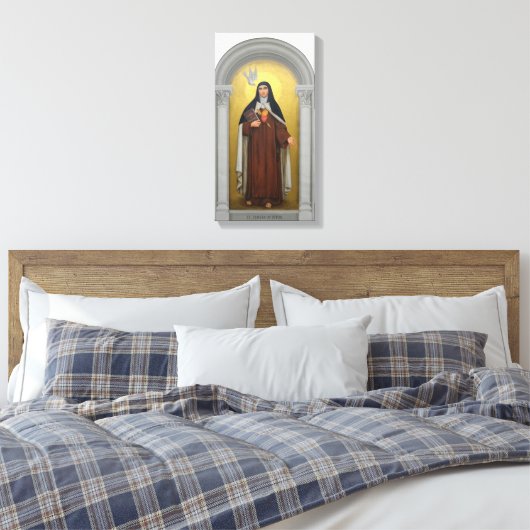 St. Teresa van Avila Carmelite Nun Canvas Afdruk (Insitu (Slaapkamer))