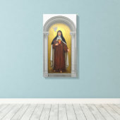 St. Teresa van Avila Carmelite Nun Canvas Afdruk (Insitu (Houten vloer))