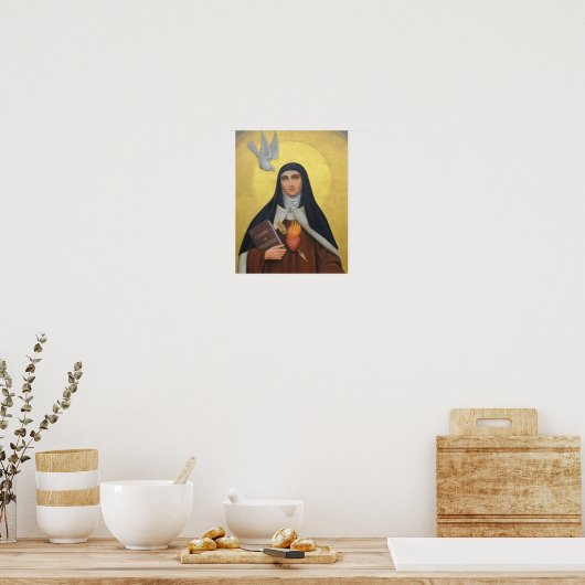 St. Teresa van Avila Carmelite Saint Poster (Keuken)