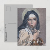 St. Teresa van Avila (M 008) Briefkaart (Voorkant / Achterkant)