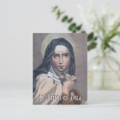 St. Teresa van Avila (M 008) Briefkaart (Staand voorkant)