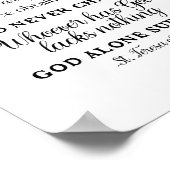 St. Teresa van Avila Quote Art Poster Print (Hoek)
