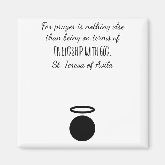 St. Teresa van Avila Quote Magnet (Voorkant)